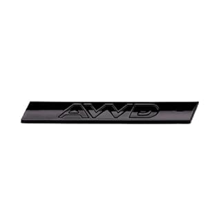 NBCNZCTSAS 3D ABS Silver Black AWD Logo Emblem Car Rear Trunk Badge Decal Fit For Jaguar XE XJL F-PACE AWD Sticker Auto Styling Accessories(Nero)