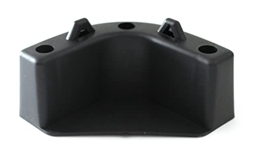 Boat Marine Cooler Mounting Kit for Yeti Igloo Engle Coleman (Set of 4) Black or White (Black)