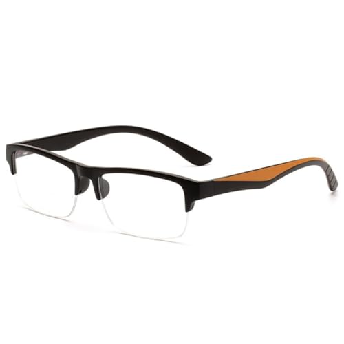 Lunettes de vue TR90 légères monture demi-cerclée avec verres anti-lumière bleue