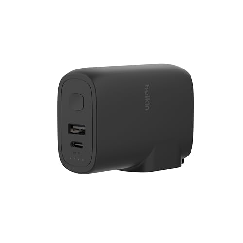 Belkin chargeur secteur USB C et USB A avec Batterie externe 5K intégré - vue 7