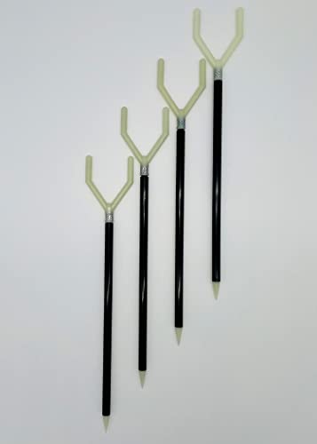 Fishin Stix 40" Extendable Trident Rod Holder 4 Pack, Glow