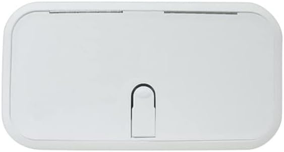 7 x 14 in. Designer Series Hatch with Rectangular Non-Locking - Polar White