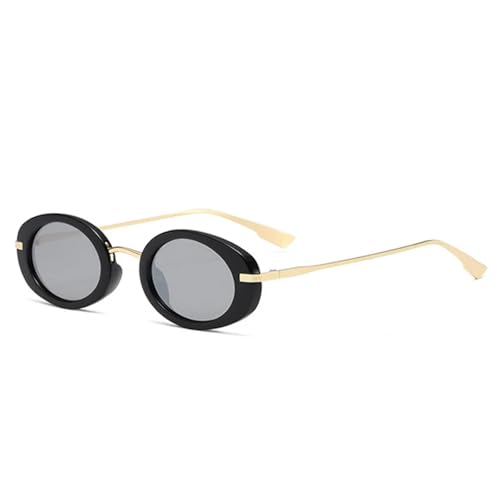 Lunettes de soleil ovales UV400 protégeant vos yeux avec style rétro punk unique