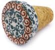 Polmedia Polish Pottery Bottle Stopper - Grecian Sea Pattern Handmade in Boleslawiec Poland by Ceramika Artystyczna + Certificate of Authenticity