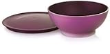 Allegra Tupperware Allegra Dessertschälchen (2) 275 ml lila weiß, Kunststoff, 15.6 x 15.2 x 8.8 cm, 2-Einheiten