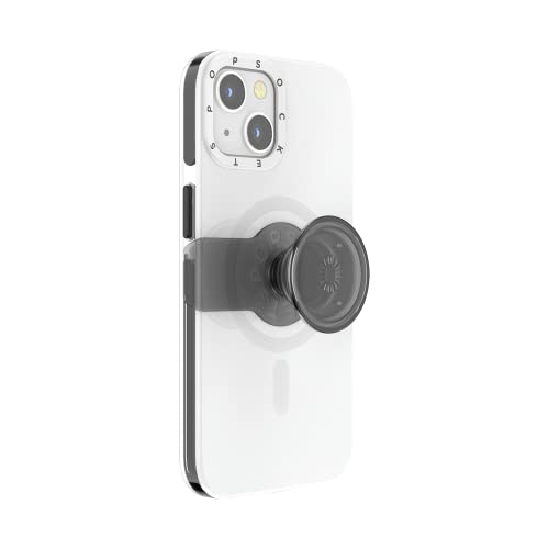 Coque MagSafe iPhone 13 PopSockets PopCase blanche évitant les chutes de téléphone