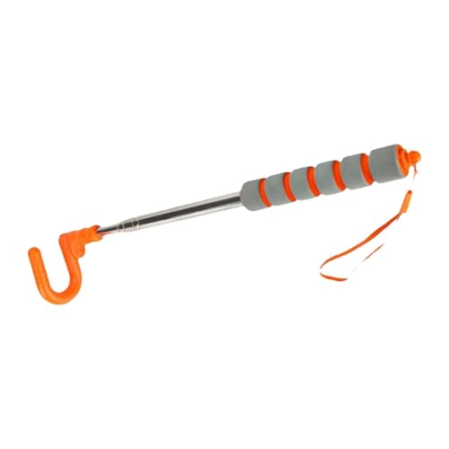Hoop Rolling Hook Iron Pushing Tool Use with Rolling Circle Telescopic Push Hoop Accessory Push Rod for Sports Fitness