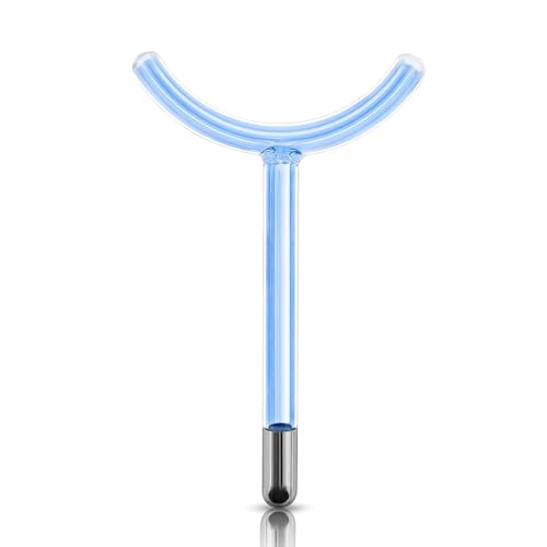 Electrode Wand Glass Tube Handheld Spare Parts Mushroom Comb Spoon Tube Point Roller Y Shape Accessory Attachment for Facial Hair Care Wand Device Instrument - Thumbnail 6