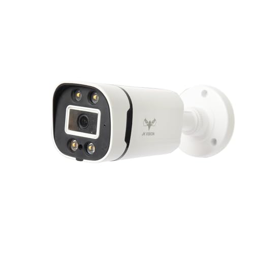 Image of JK Vision 2.4MP ColorVu CCTV Camera System for Home, Office, School (2 Bullet, 2 Dome, 500 GB Hard Disk, 4 Channel Power Supply, DVR, 90Mtr Cable, BNC /DC)