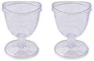 Image of BE Clear Smooth Plastic Transparent Eye Wash Cup (Pack of 2)