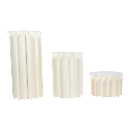 Didiseaon 1 Set Dessert table roman pillar figurine roman column ornament roman pillar column statue greek column statues roman pillar stand roman landscaping cake Paper white office origami