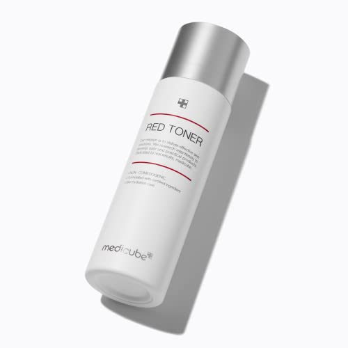 Image of Medicube Red Toner 2.0 || Low-irritating Formula for Acne-Prone Skin | Soothing and Relieving | Formulated with BHA, Niacinamide & Adenosine | Non-comedogenic | Korean Skincare (3.38fl.oz.)