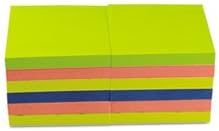 Miniatura 2 de UNV35612 - Juego de 3 notas autoadhesivas (3 unidades, 3 x 3, 4 colores neón, 12 almohadillas de 100 hojas)