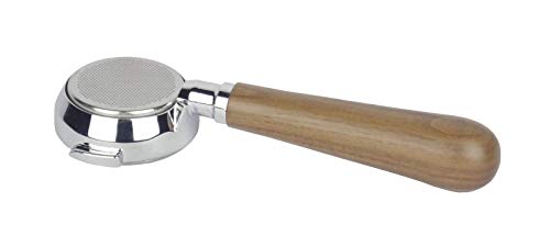Bottomless Naked Portafilter for PROFITEC Espresso Machines - Walnut Handle, 21g Basket - by EDESIA ESPRESS