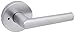 Kwikset 730MILRDT-26D Milan Lever with Round Rose Privacy Door Lock with 6AL Latch and RCS Strike Satin Chrome Finish