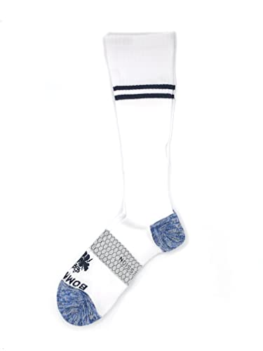 Bombas Women's Knee-High Compression Socks, White, Medium