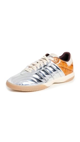 Image of adidas x Wales Bonner Samba Metallic Unisex Sneakers, Silver Met /Easy Yellow S17, 6 US Women /5 US Men