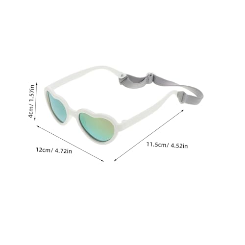 FRCOLOR Shaped Polarized Sunglasses for Boy Girl Months Lightweight Comfortable with Strap Cute Party Eyewear for Boys Durable UV Creative Fun Design2