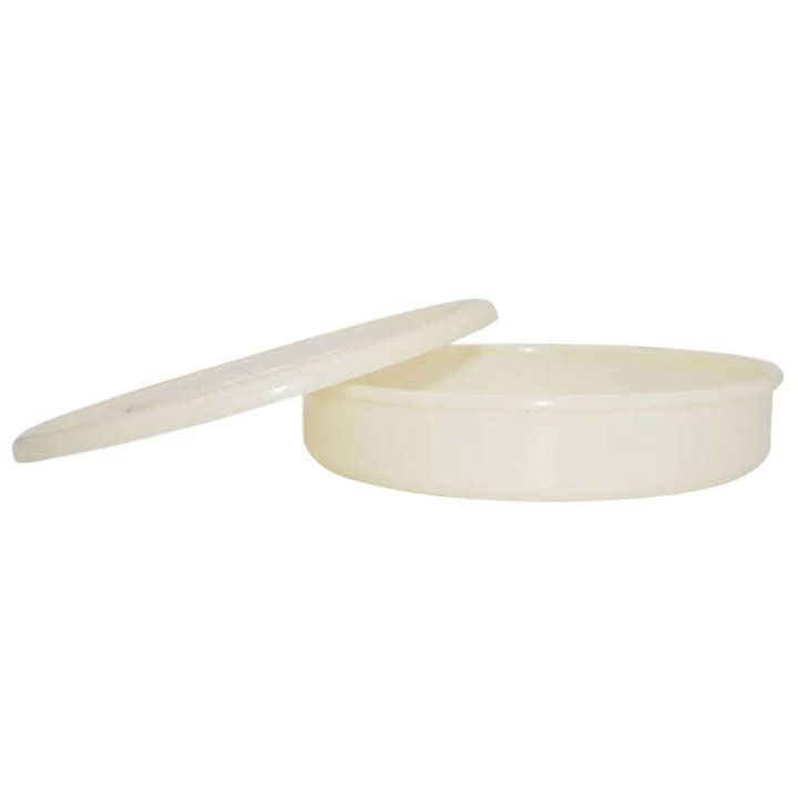 Test Sieve Pan and Lid,Nylon Mesh Cloth,Plastic Lab Sieve,φ20cm/8" Diameter Sieve