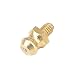Zkenyao-Brass Connector M4 Metric Male Brass Grease Zerk Nipple Fitting, Simple to Install