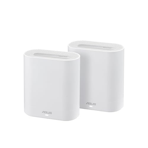 ExpertWiFi EBM68 (AX7800) Confezione da 2, sistema WiFi Mesh Tri-Band, ottimale per le aziende, 5 SSID e VLAN, portale ospiti, porta da 2,5 Gbps, sicurezza di rete di livello commerciale, bianco - Powerline
