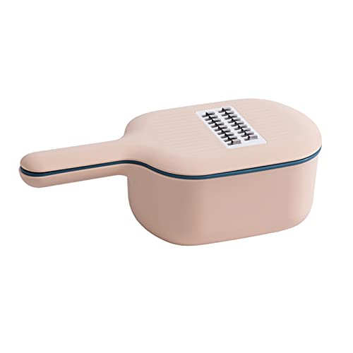 VOUVOU Multifunctional Vegetable Cutter with Drain Pan 4 in 1 Kitchen Slicer Household Potato Shredder Radish Grater Portable Slicer Kitchen Tool