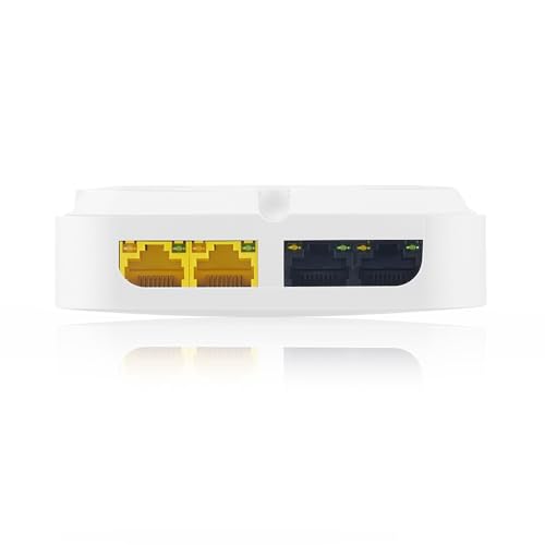 Image of Zyxel WiFi 6 AX3000 Dual-Radio NebulaFlex Pro Wall-Plate Access Point | PoE+ [WAX300H] | 1x GbE Uplink + 3x GbE Downlink (1x PoE), Dual-Radio, NebulaFlex, VLAN Tagging, Hospitality Solution, Versatile Design