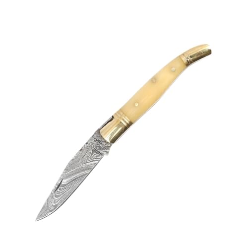 Perkin Damascus Folding Knife