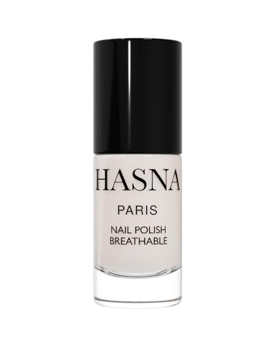 Hasna Paris – Esmalte de uñas Halal, respetuoso con el medio ambiente, brillo y larga duración, fácil de aplicar, 6 ml (NUDE CLAR)