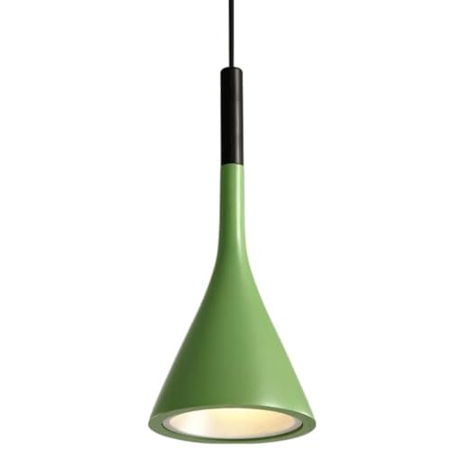 Lámpara colgante nórdica verde para decorar tu salón y dormitorio de diseño