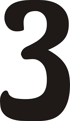 ShirtInStyle selbstklebende Zahl 3 Folie