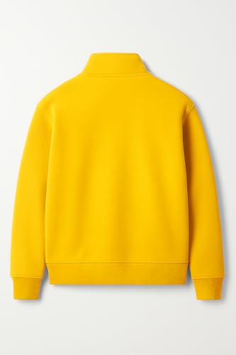 Image of Mack Jonney Men's Fleece Half-Zip High Neck Sweatshirt | Warm & Stylish Winter Wear -M4563