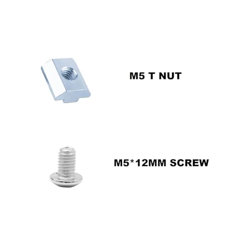 Image of 12 pcs 2040 Corner Bracket Angle Silver 2040 Aluminum Extrusion Hardware T-Slot Accessories V-Slotted with T Nuts and Screws for 2040 Aluminum Profile 3D Printer Frame Parts