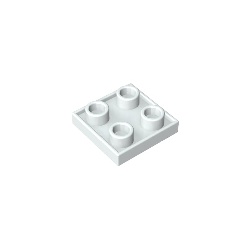 XYEIUGO 2x2 Double-Sided Plate, Milky White, 50 PCS — image 1