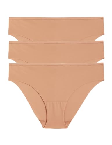 Image of Marks & Spencer Body Flexifit Womens Polyamide Blend Solid Low Rise Brazilian Knicker (Pack of 3)
