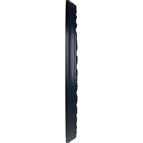 Image of Ekena Millwork CM11PMMDF 11-3 /8 inch x 3-5 /8 inch x 7 /8 inch Palmetto Ceiling Medallion, Midnight Dream