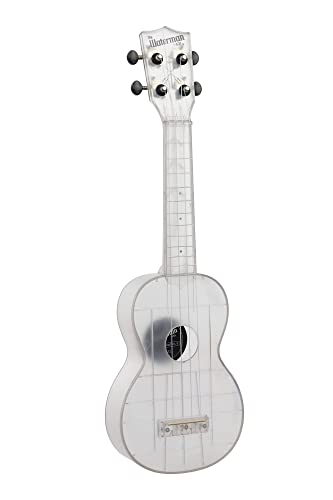 Kala KA-WMT-CL-S – Waterman, ukulélé soprano – Frosted Glass Transparent - Les Beatles, Paul McCartney, John Lennon, RIngo Starr, George Harrison Kala KA-WMT-CL-S - Waterman, ukulélé soprano - Frosted Glass Transparent