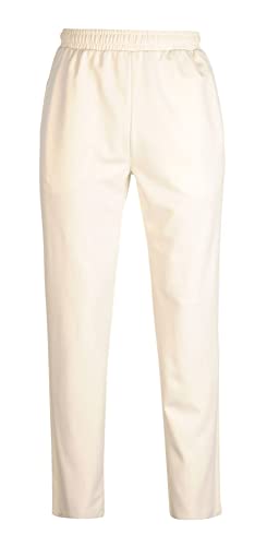 PROSTYLE SPORTS PRO Cricket Trousers Match Playing Kit Pants Bottoms Elasticated Waist Drawstring (Medium) White