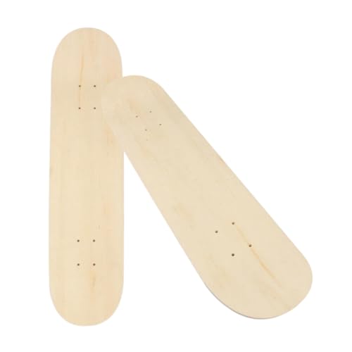 Skateboards Plain Skateboard Deck Maple Wood Stain Blank Skate Board Decks 7ply Natural 8inch Skateboards for Kids/Teenage/Boys/Girls Adults Beginners