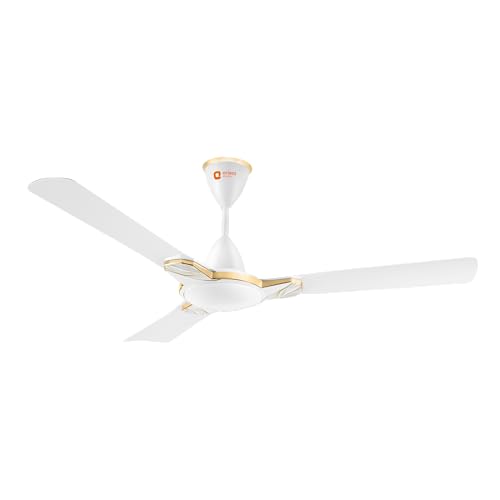 Image of Orient Electric 1200 mm Mozart ceiling fan| Designer fan with seamless ring to trim design | Anti-rust Aluminium blades| Decorative Inlay Mould Design | 5-years warranty | Minimalist Flow White
