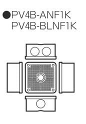 Amazon | 未来工業 PV4B-ANF1K 露出用四角ボックス（取付自在蓋