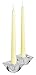 12 Pack Tall Taper Candles - 10 Inch Ivory Dripless, Unscented Dinner Candle - Paraffin Wax with Cotton Wicks - 8 Hour Burn Time