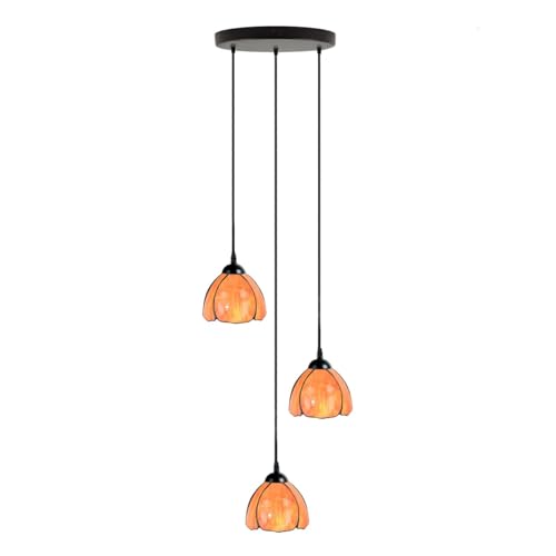 Lustre Tulipa 3 style Tiffany un luminaire Art Deco Trade de salon