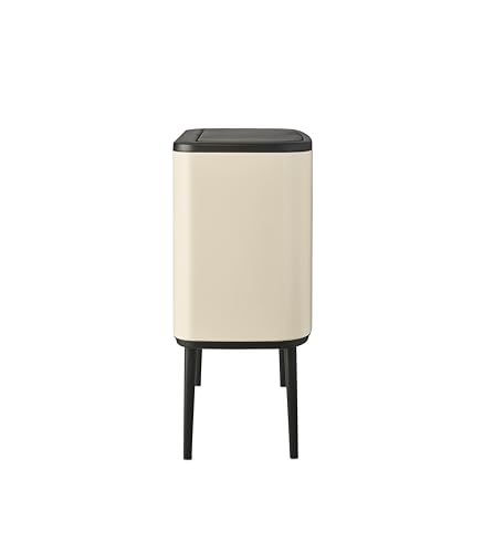 Brabantia Bo Touch Bin - 36L Inner Bucket (Soft Beige) - Waste Kitchen Bin - Soft-touch