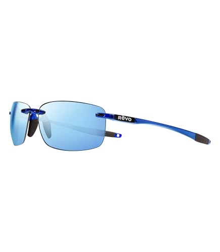 Revo Sunglasses Descend N: Polarized Lens Filters UV, Rimless Rectangle Frame
