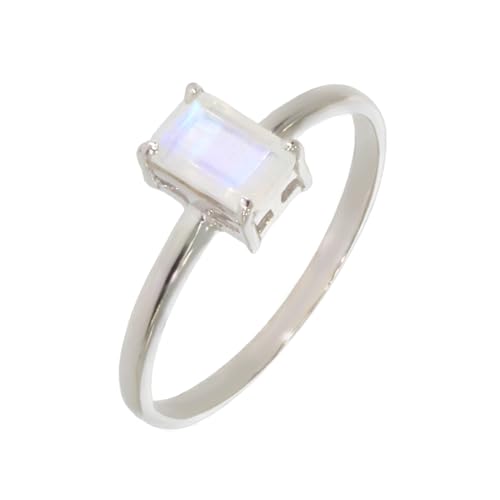 Bague en argent rhodié et pierre naturelle modèle 2210 artisanat européen