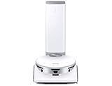 Samsung Jet Bot AI+ VR50T95735W/WA Robot aspirateur, Puissance d'aspiration 30 W, 0,2 ℉, Station Propre, détection d'objets IA, capteur 3D, capteur LIDAR, Misty White