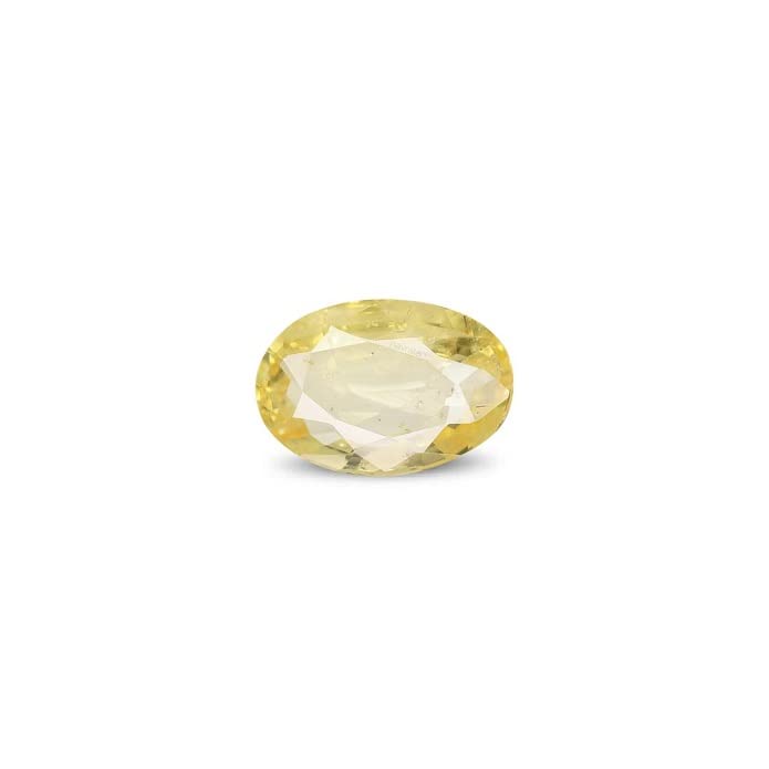 Zafiro amarillo natural Pukhraj de Ceylán sin tratar de 6.25 ratti para joyería fina