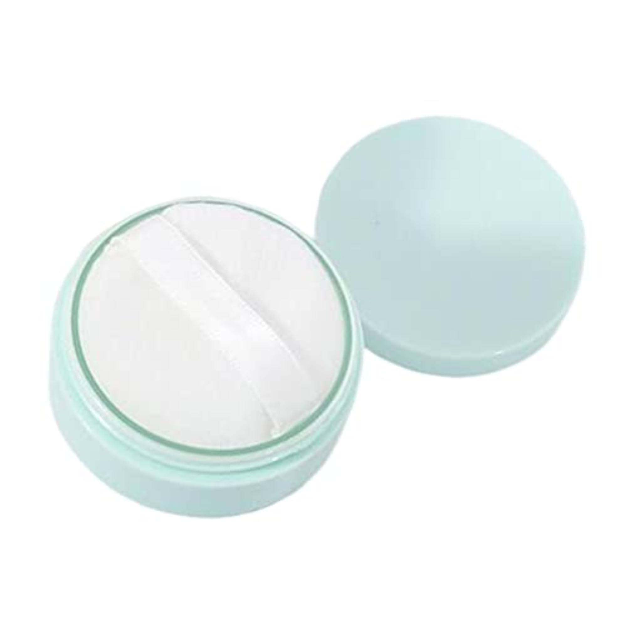Empty Loose Powder Container with Puff, Delicate Workmanship