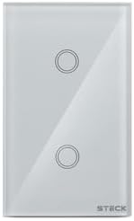 Menor preço em Steck, Interruptor Inteligente 4x2”, Touch Wi-Fi Steck Ambiente Conectado, 2 Módulos, Bivolt, Branco
